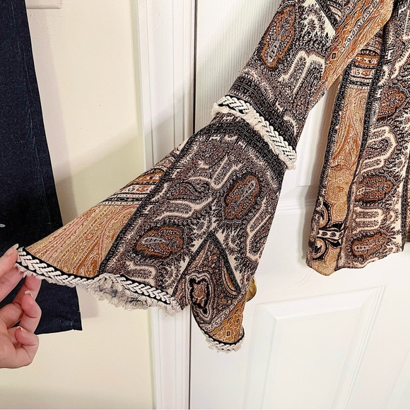 ✧・゚groovy paisley open-front top - Picture 4 of 9